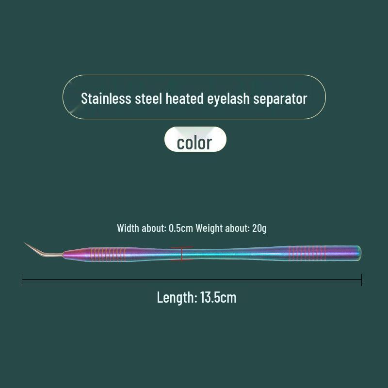 Dual-Headed Stainless Steel Eyelash & Eyebrow Tool: Comb, Curl, and Shape with Precision