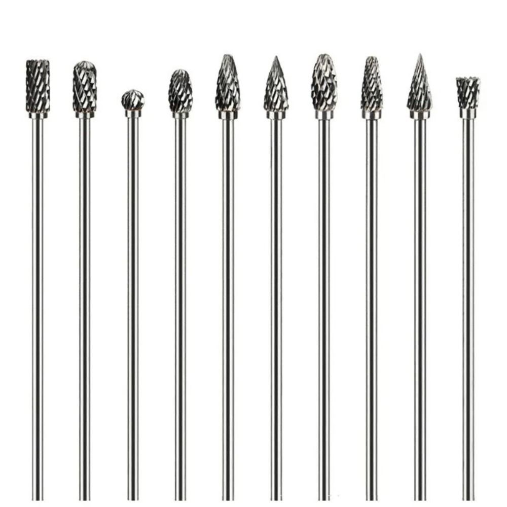 

100mm Rotary File Milling Cutter Extra Long Carbide Burr Alloy Bits Tungsten Steel Grinding Head Double Burr L
