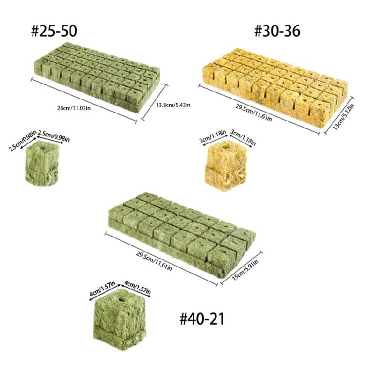 Professional Rock Wool Block Set for Hydroponic Farming and Gardening Applications