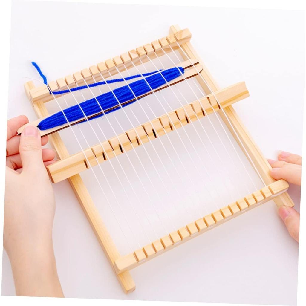 1 Zestaw Robótki Ręczne DIY Pedagogiczne Unikalne Krosna Zabawka Edukacja Mini Krosno Dzieci Zabawki Dzieci Wczesny Model Maszyna Tkacka