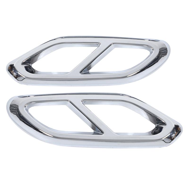 Für Mercedes Benz GLC Klasse X254 GLC260 GLC300 AMG + Auto Auspuffendrohr Rahmen Schalldämpfer Stoßstange Auspuffrohr Abdeckung Zierleiste