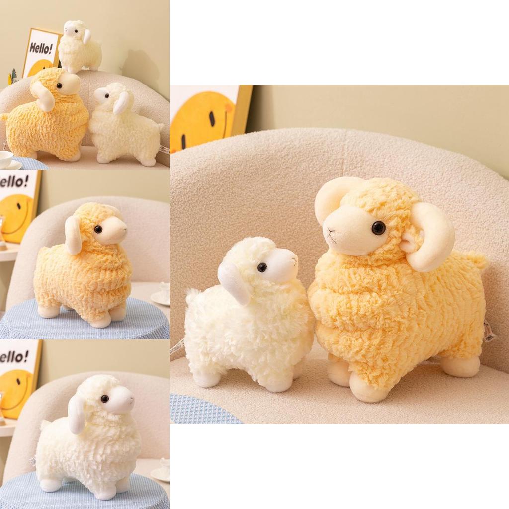 Plush Sheep Toy With Pp Cotton Filling For Kids Girls And Birthdays