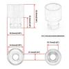For Honda Civic Acura RDX B16 B18 D16 Engines Fuel Injector Top Hat Adapters