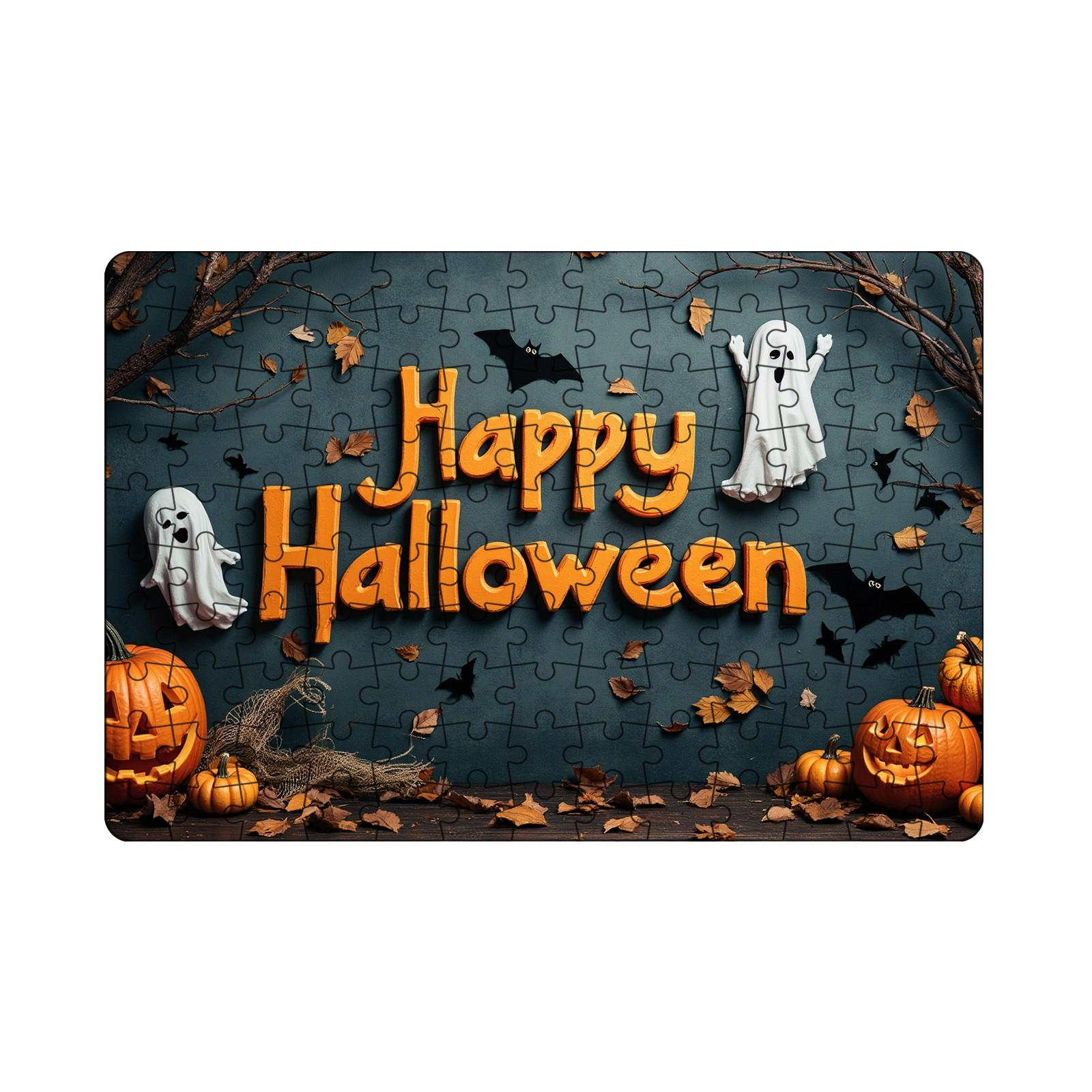 

Halloween Puzzle Wall Art – Family Gathering Puzzle Game For Home Decoration And Leisure Fun One Size