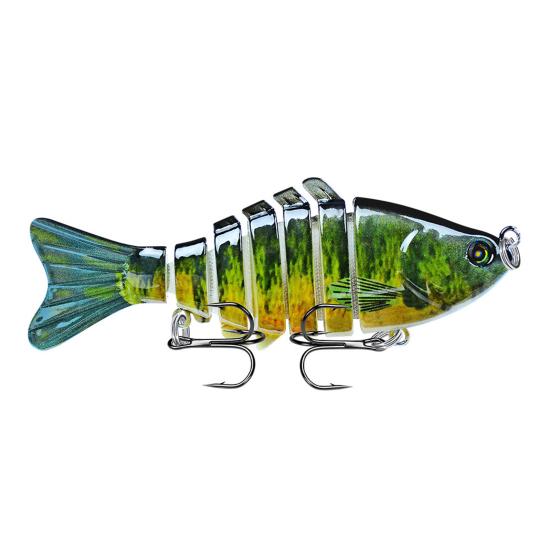 1/3/5Pcs 10CM/15.5G Bionic Multi-Jointed Fishing Lure Long Casting 7-Section Swimbait Hard Artificial Bait D