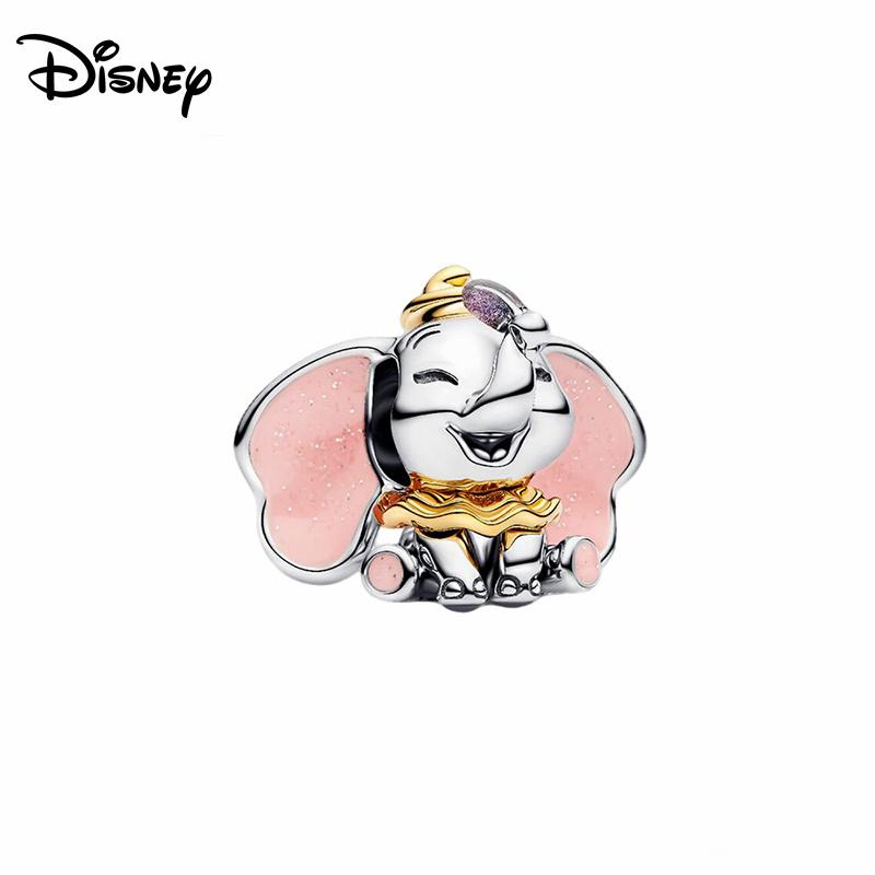 Disney 925 Silber Minnie Stitch Winnie Puuh Anhängerperle geeignet für originales Damenarmband DIY Schmuck Geschenk