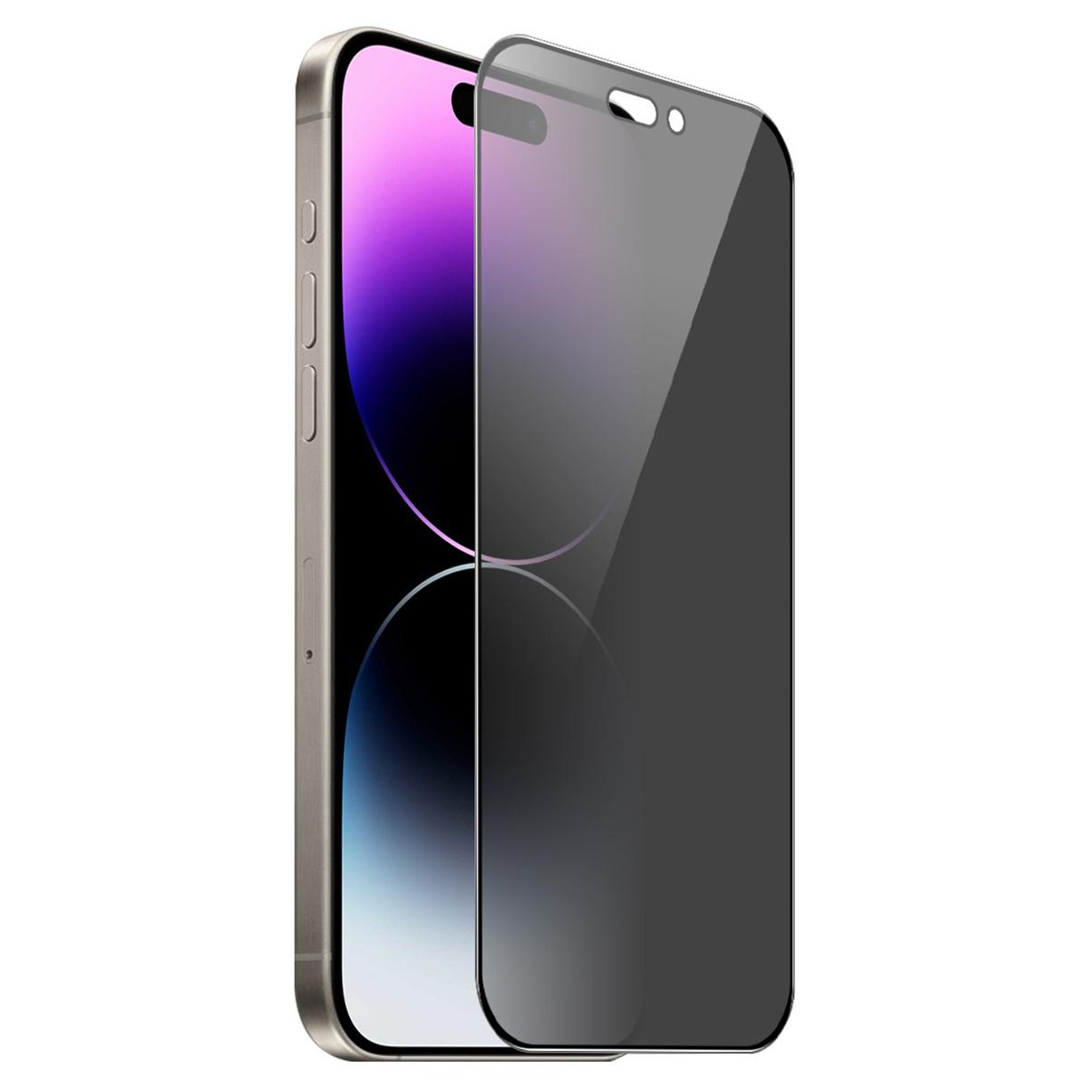 

ENKAY HAT PRINCE For iPhone 14 Pro Anti-Spy High Aluminium-silicon Glass Film Full Coverage As Shown A