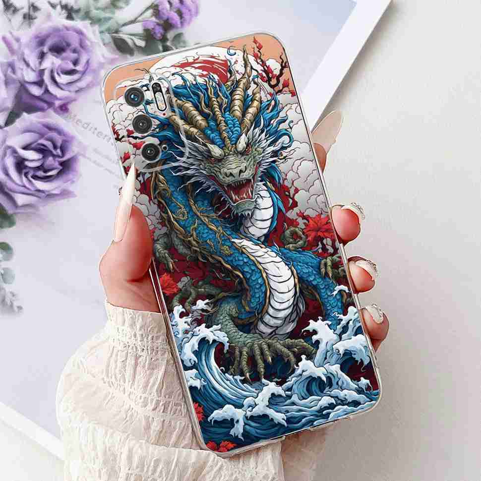 For Redmi Note 10 5G Case Fashion Rose Bow Soft Silicone TPU Back Cover For Xiaomi POCO M3 Pro 5G 6.5" Shockproof Phone Cases