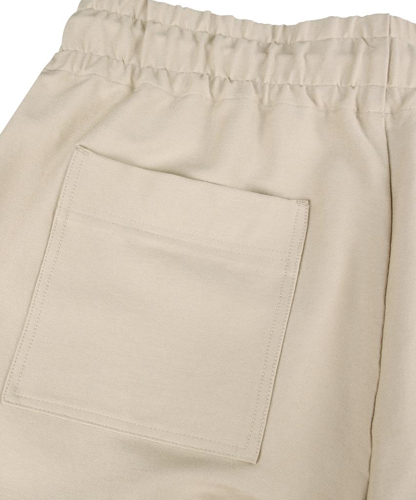 Nodeuyuumeon R/N Spandex Relaxed Elastic Waist Slacks [Beige]