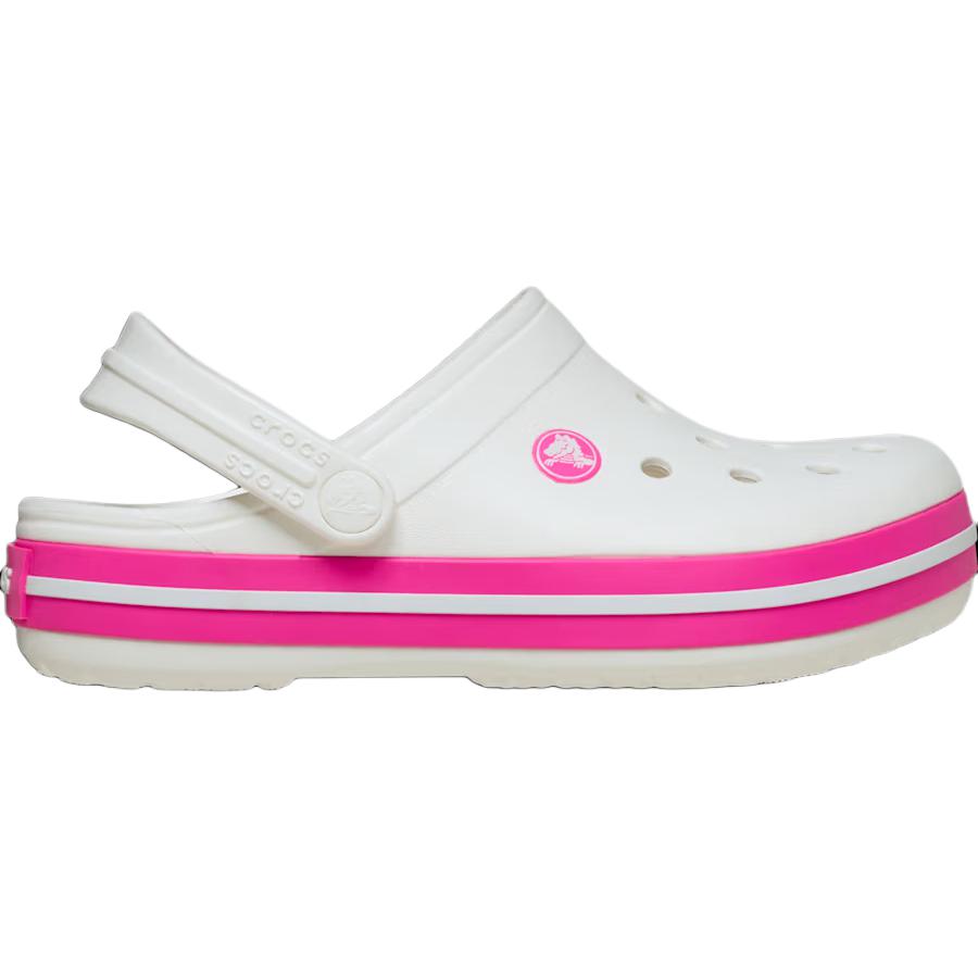 Crocs Crocband Clog Kids Comfortable Fashion Supportive Clogs Kids Clogs Pink White 207006-6WU