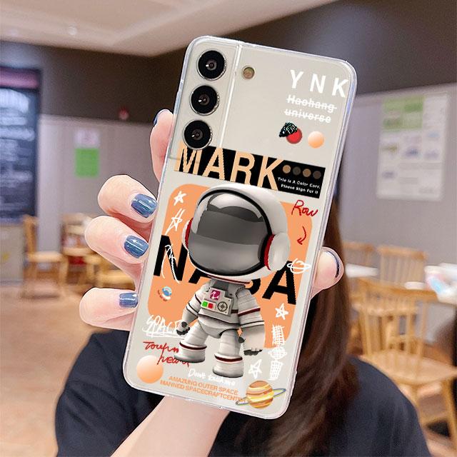 

Прозрачный чехол для Samsung Galaxy S22 S20 FE S21 S10 S9 Plus Note 20 Ultra 10 Lite 9 Мягкий ТПУ Чехол для телефона Механический Астронавт Космос Samsung Note 8