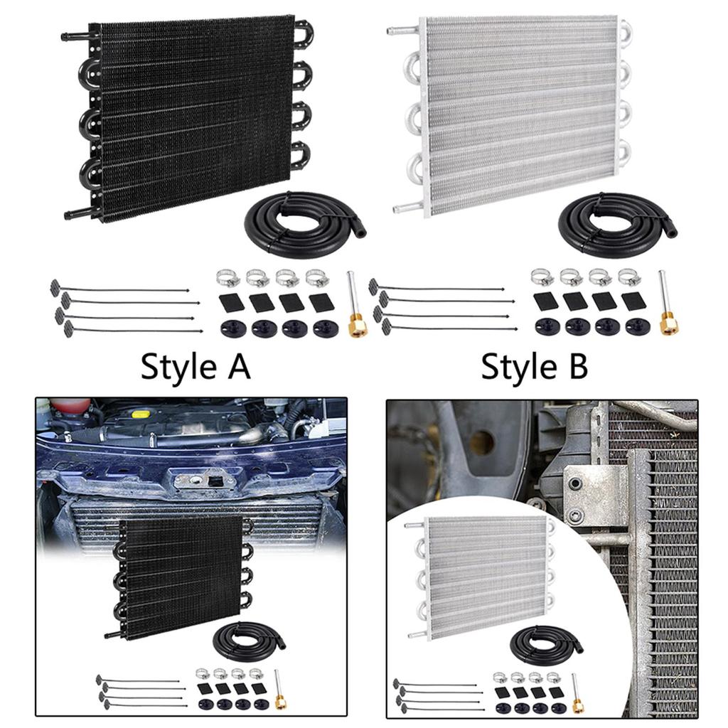 Metal Oil Cooling Kit Universal Transmission Cooler Accessory for Automotive Engine Protection