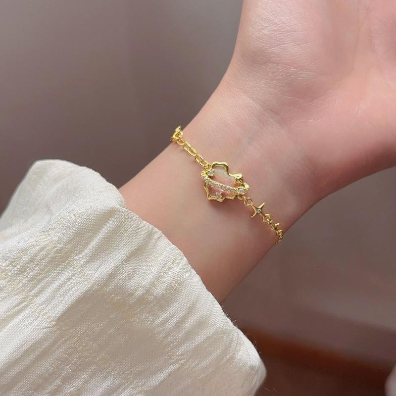 Korean Delicate Metal Bracelet Vintage Simple Link Chain Bracelets For Women Gift Daily Jewelry Accessories