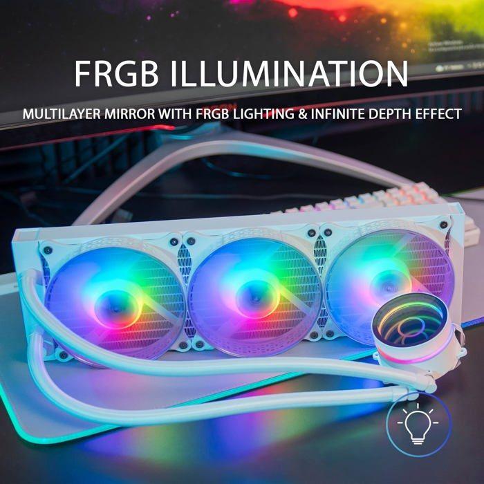 AIO Watercooling Kit - Mars Gaming - ML-One RGB - 360mm - White - 550W TDP
