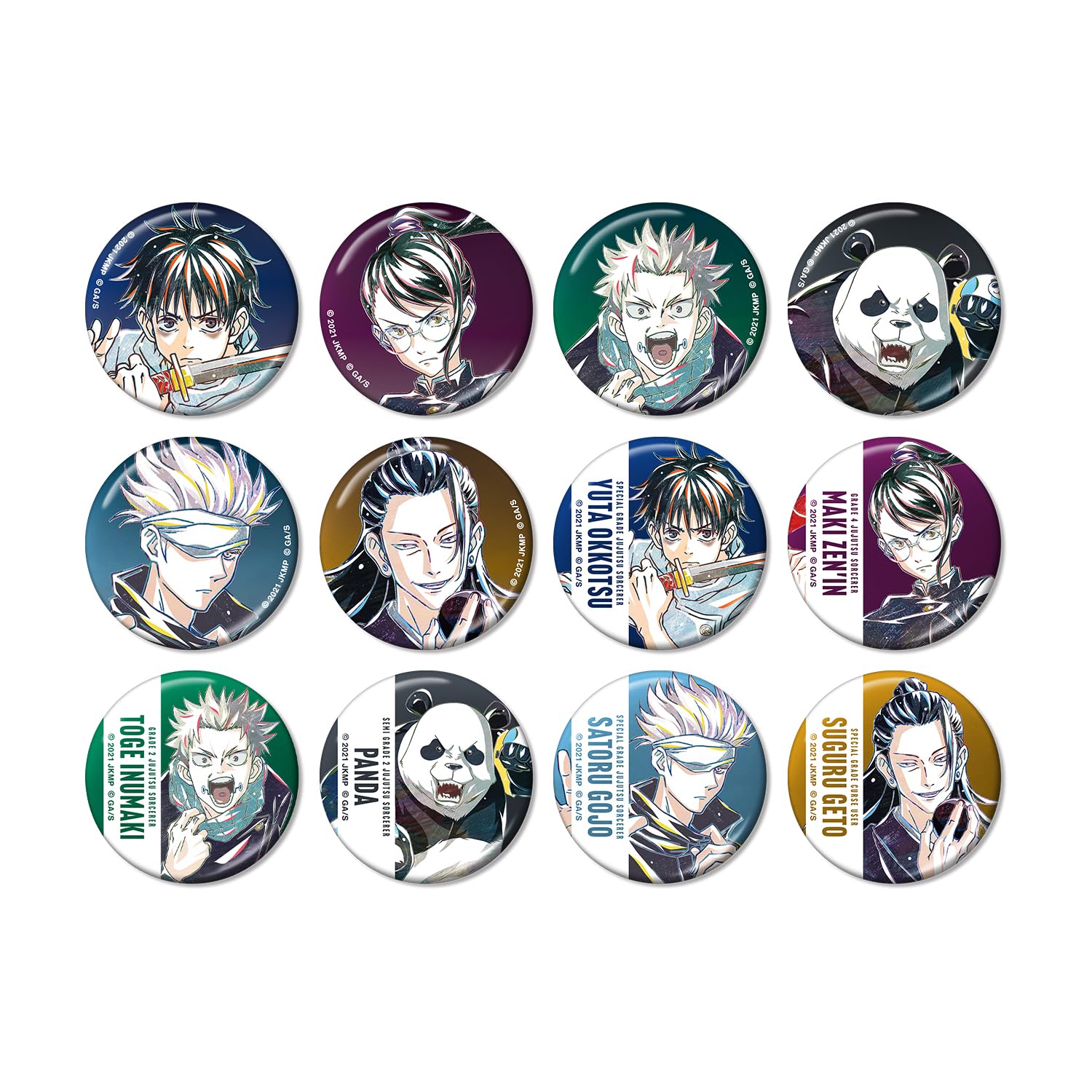 

Kaisen 0 Торговый Ани Арт 2-е издание Металлический значок-пин Бокс из 12 штук «Дзю-дзюцу Кайсэн Фильм»