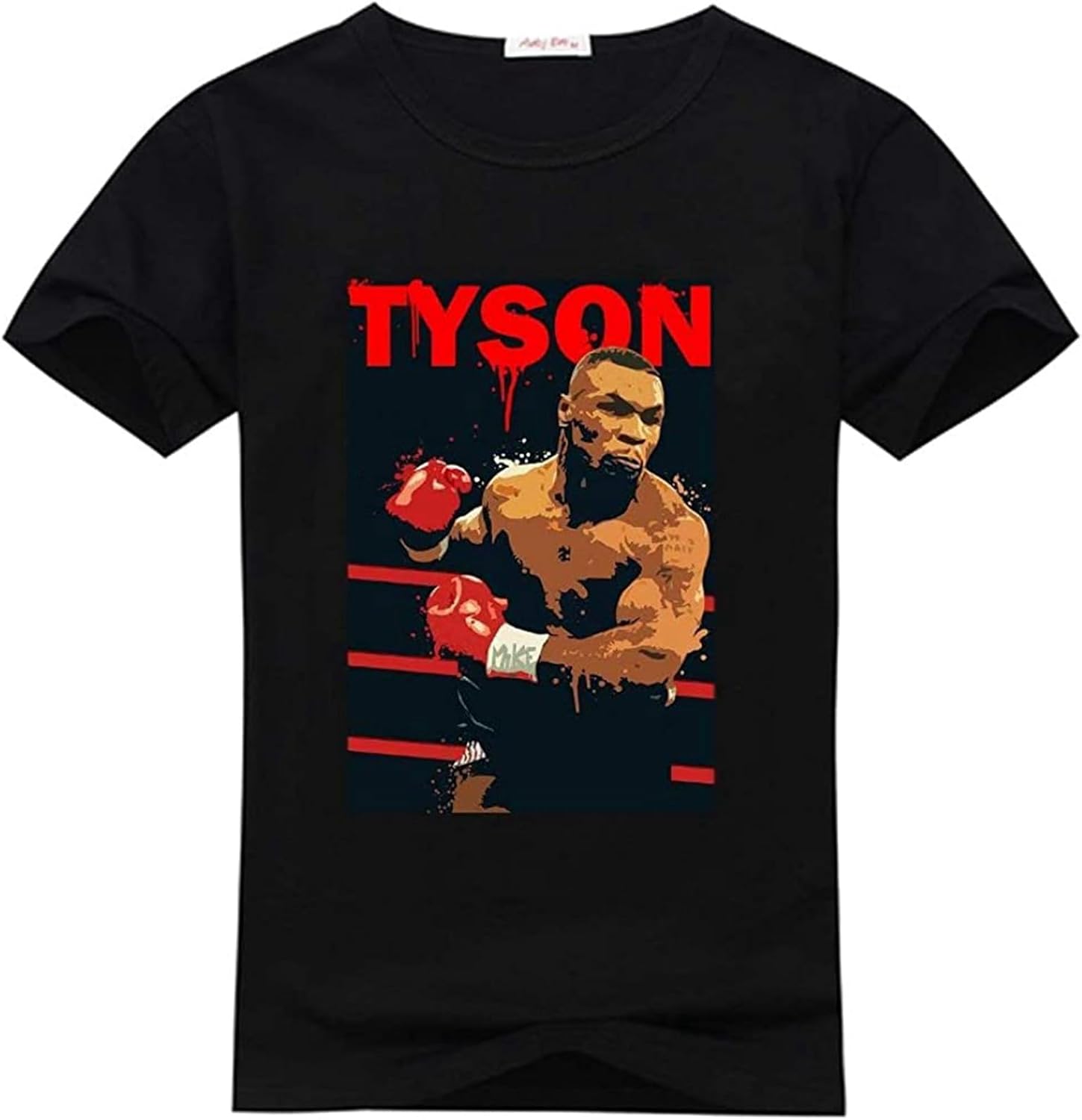 Kelped Mike Tyson Men s Printed T Shirts Custom Mike Tyson Teehirt XS чёрный