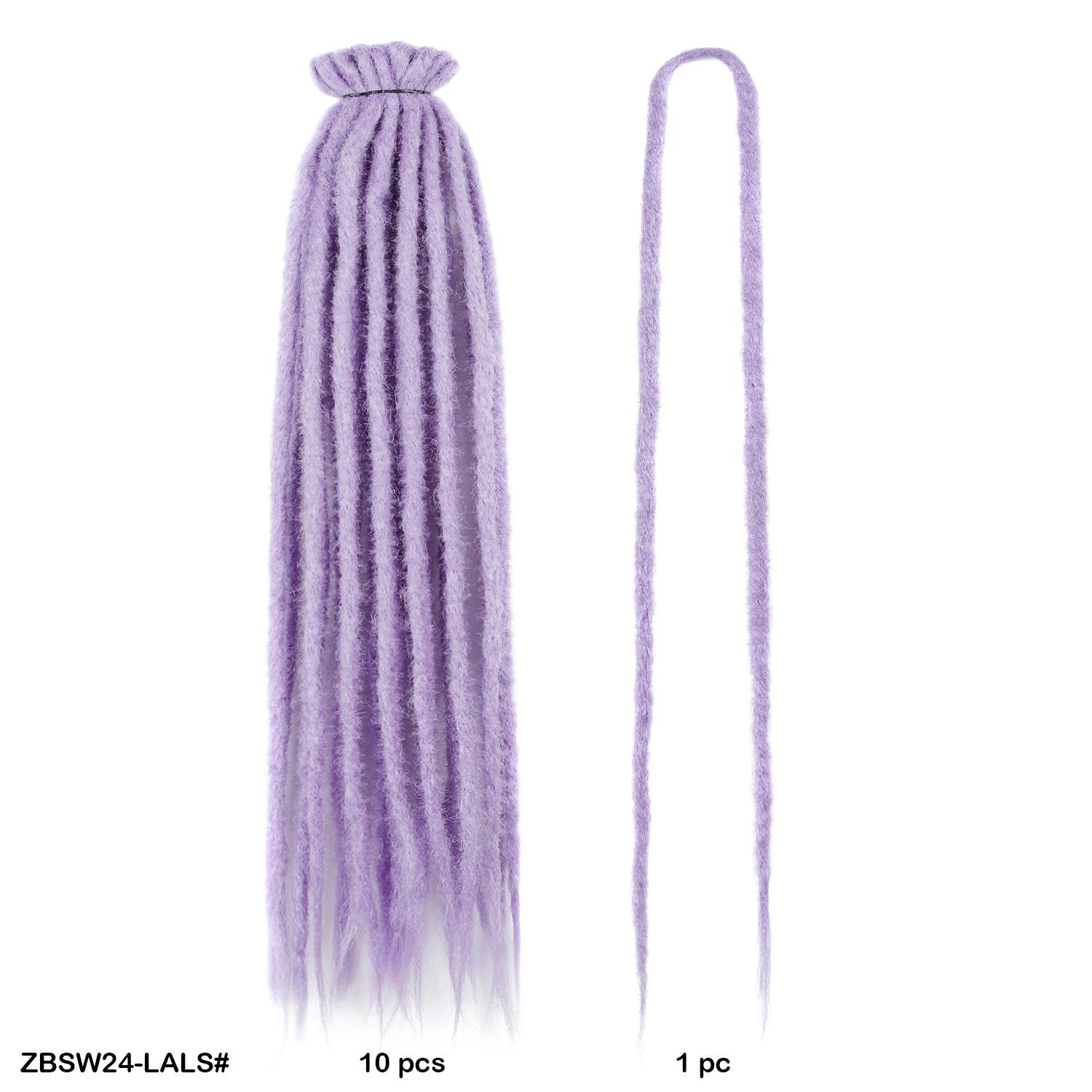 

10 шт./лот Гачок для в язання Дредлок Подвійне Афро Плетіння Волосся Екстеншн 24 Дюйми Гачком Коси Боксерські Коси Волосся Синтетичні Чорні Коси Для Жінок