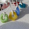 Unique Hollowed-Out Flower Pendant Necklaces Acrylic Material Flower Jewelry Pendant Choker Suitable for Any Occasion