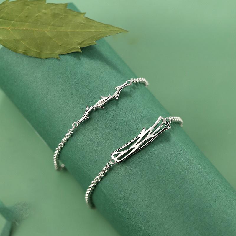 Lianli Branch Couple Bracelet, A Pair of Couple Light Luxury Niche Exquisite Bracelets, Gifts for Boys and Girls