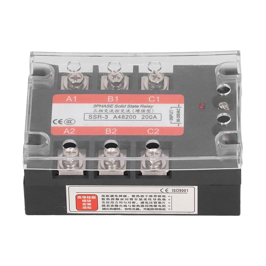 3 Phase SSR Regulator Solid State Relay Industrial Systems 200A AC to AC 480V for CNC Machine Tools 