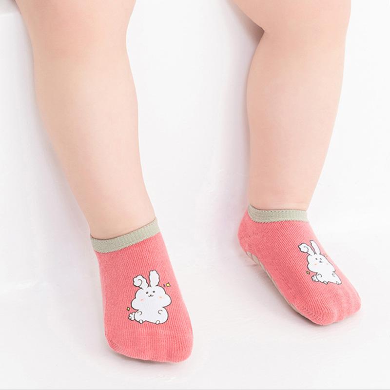 3 Pairs/Lot Cartoon Newborn Socks 0-5Years Children's Anti-slip Socks Cute Toddler Boy Girl Cotton Baby Socks
