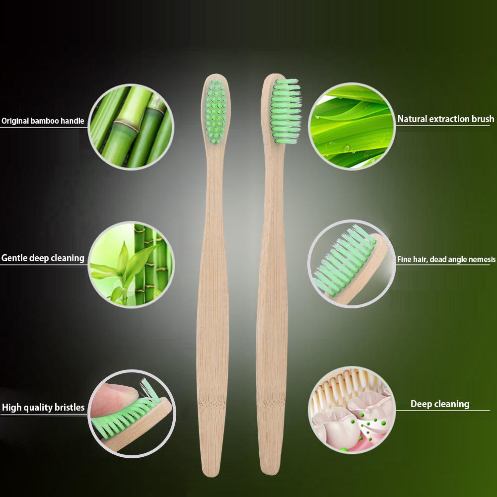 10PCS Zahnbürsten mit weichen Borsten entfernen Oberflächenflecken, bequemes Greifen, Zahnbürsten-Set für Erwachsene