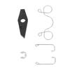 677 15741 01 Starter Pawl ABS Iron Outboard Drive Pawl Spring Set for 2 Stroke 4 to 5HP Outboard