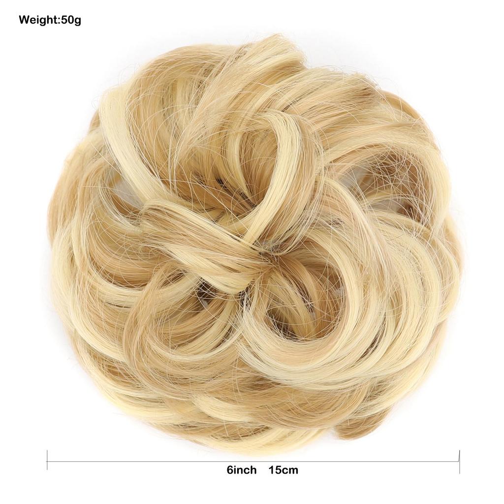 Syntetický rozcuchaný drdol Vlasové příčesky Styl ptačího hnízda pro ženy - Nadýchaný Vlnitý Kudrnatý Chignon Nastavitelný Design