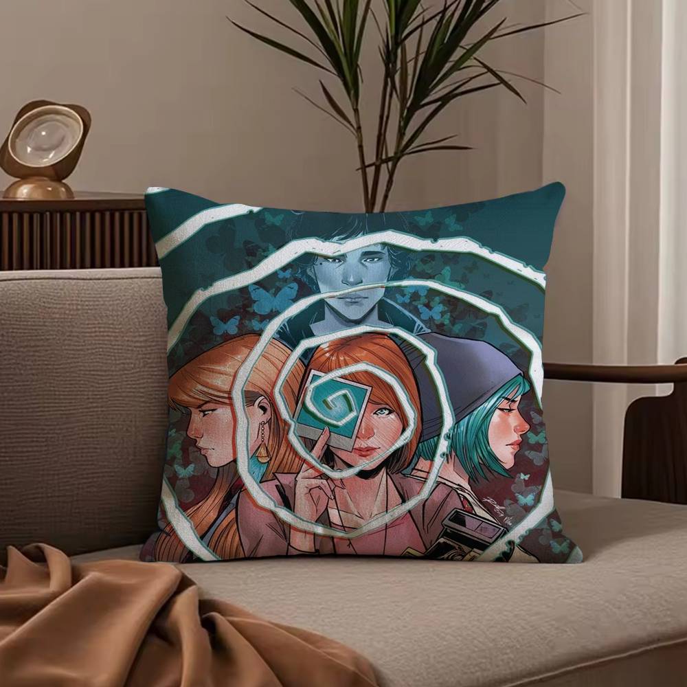 Life Is S-Strange Pillow Case Anti-dustmite Pillowcase Invisible zipper silky short plush Sofa cushion cover