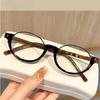 Neutral New Fashion Half Frame Myopia Glasses Advanced Sense of Eyeglasses Frame HD Anti-blue Light Myopia Glasses To -3.5-4.0