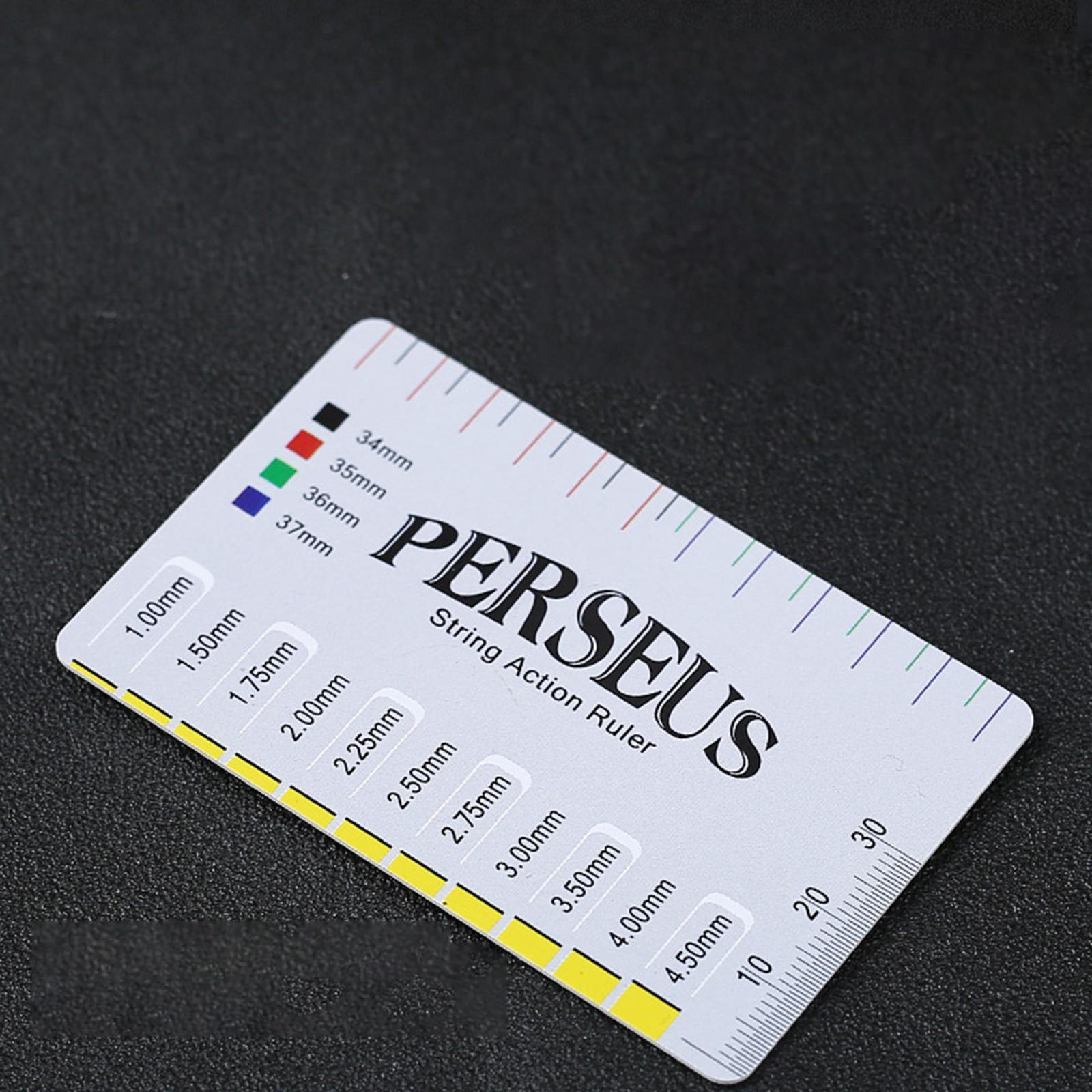 Strings Action Ruler Repairing Luthier Tool Guitar Setup Gauge, String Height Measuring for