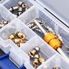Bowarepro 40PCS Air Conditioner Valve Core Bug Screwdriver Air Valve Wrench Car A/C R12