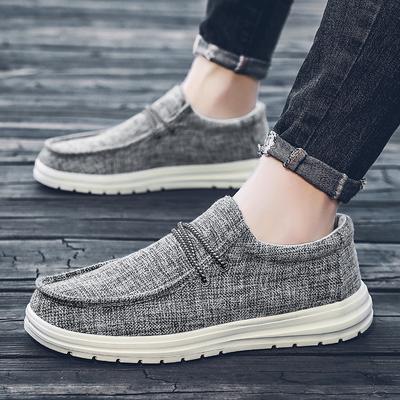 Mode Herren Freizeitschuhe Slipper Mode Nicht Leichte Canvas Schuhe atmungsaktiv Leicht Herren Outdoor Herrenschuhe Mokassins Schuhe