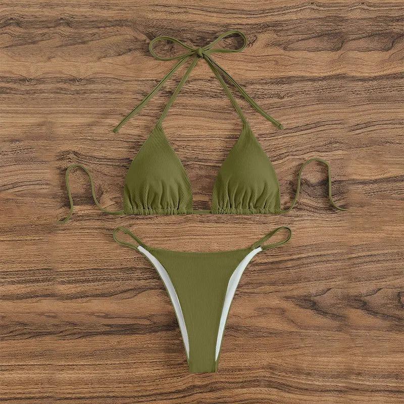 2025 Bademode Damen Strand Polster Bikini Badeanzug Maio Biquinis Femme Mujer Banador Badpak Damen Monokini Stroj kapielowy