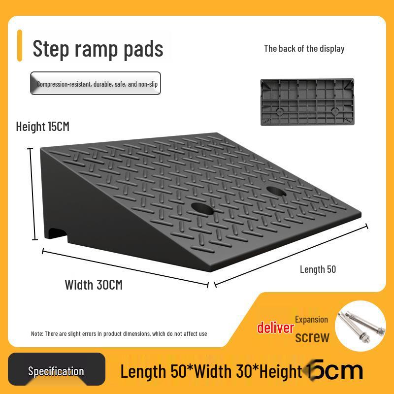 Anti-Slip Rubber-Plastic Curb Ramp Mat for Cars