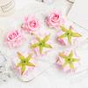 10 Pieces High Quality Flannel Roses Head Wedding Scrapbooking Home Decoration Bridal Accessories Clearance Artificial Flowers