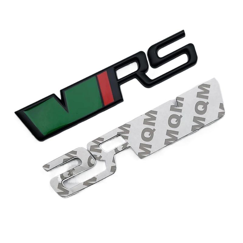 3D Metal Silver Black VRS Logo Emblem Car Mudguard Badge Trunk Decal for Skoda Fabia Kodiaq MK2 MK3 A7 A5 Sticker