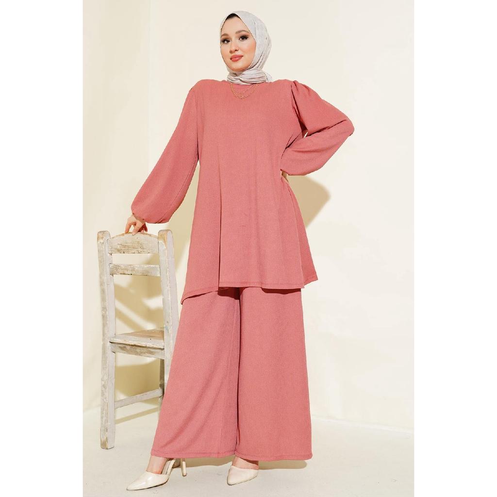 Set de pantaloni cu tunică neagră de damă pentru partea inferioară de sus 6663