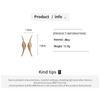 Exaggerated Curved Leaves Irregular Pendant Earrings for Women Simple Gold Color Flower Bone Long Tassel Drop Earrings Jewelry
