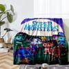 Super Monsters Theme Printed Blanket - Perfect for Couch, Bed, Travel & Outdoor Use | Machine Washable, Cozy & Durable.