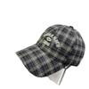 Ins College Style Plaid Baseball Cap England Polished Cotton Cap Men And Women Couple Hat