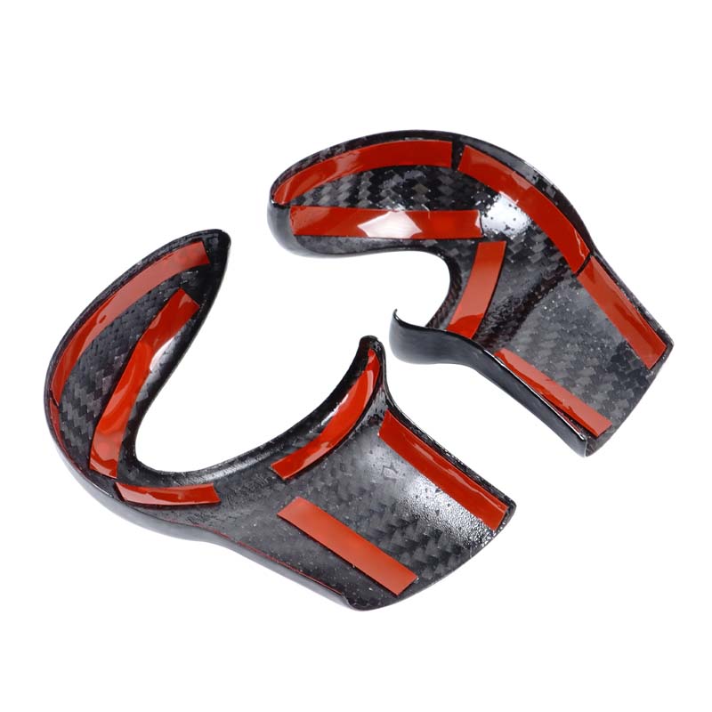 For BMW MINI F54 F55 F56 F60 Real Carbon Fiber Car Gear Head Shift Knob Handle Cover Trim Sticker Interior Accessories