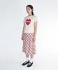 Ames Worldwide Grace Flared Midi Skirt Pink