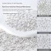 Round Zircon Nail Art Rhinestones - Pointed Bottom White Diamonds, 50 Pieces, 5A Quality