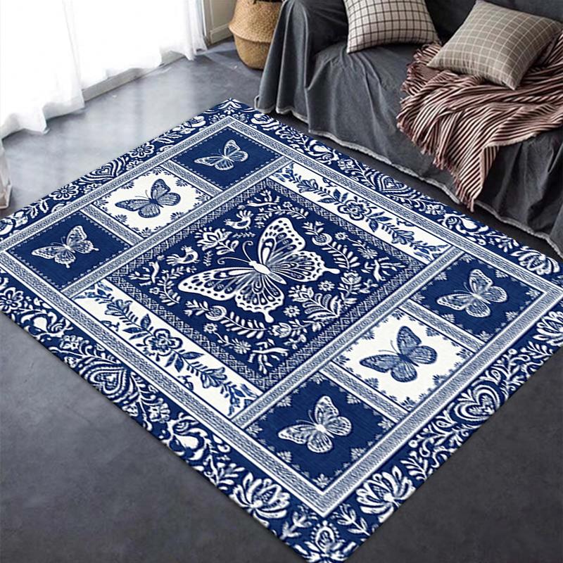 2025 Nieuw Vlinder Decoratie Tapijt Vloerkleed voor Woonkamer Slaapkamer Huis Sofa Decoratie, Kinderen spelen Antislip Vloermat30
