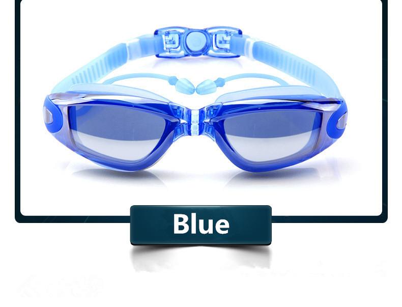 Swimming Goggles Adult Pool Glasses Anti Fog Men Women Uv Protection Optical Waterproof Swim Eyewear With Earplugs