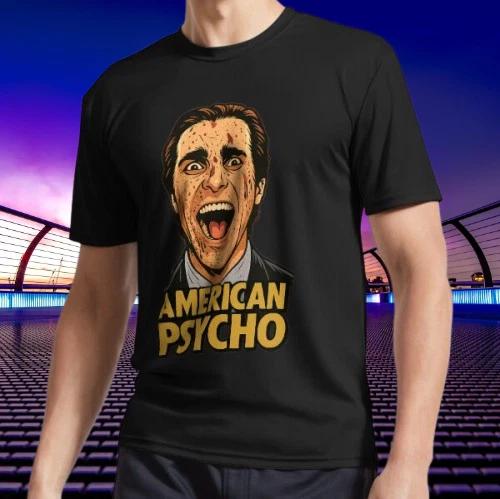 New American Psycho Active T-Shirt Logo American T-Shirt Funny Size S to 5XL M