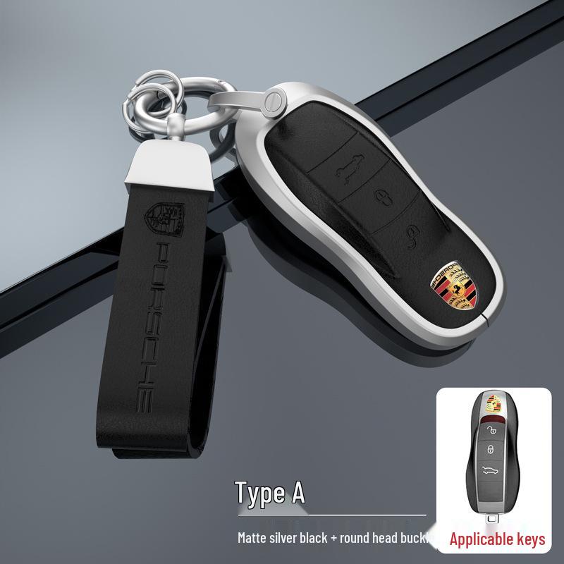 Porsche Key Case for Panamera, Macan, Cayenne, Taycan, 718, 911