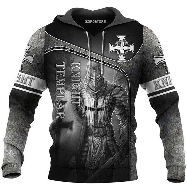 New Hoodies 3D Print Hooded Sweatshirt Same Style For Men And Women Casual Fashion Pullover Crusade Theme Tops Coat Male