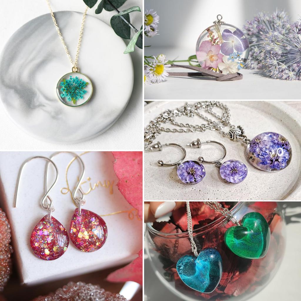 UNOKKI Resin Set for UV Resin Starter Kit Set for Resin Resin Resin UV Light for Resin Set for Includes All the Necessary Tools and Resin Liquid for